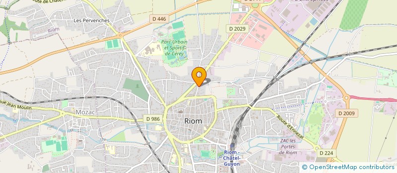 localisation de l'entreprise MONSIEUR XAVIER DEL CAMPO  RIOM