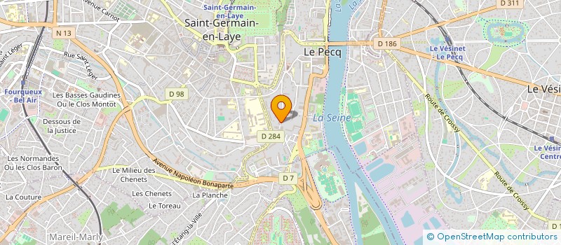 localisation de l'entreprise MONSIEUR XAVIER DELACROIX  LE PECQ