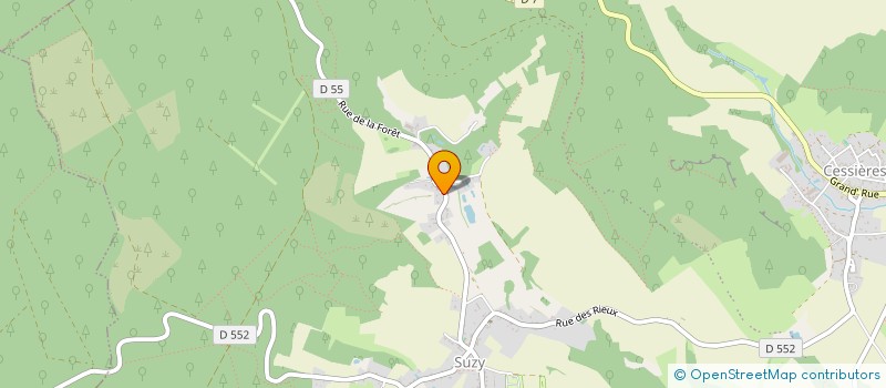 localisation de l'entreprise MONSIEUR XAVIER DELAFONT  CESSIERES-SUZY