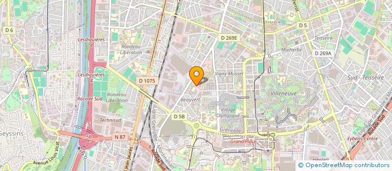 localisation de l'entreprise MONSIEUR XAVIER DELAIGUE à GRENOBLE