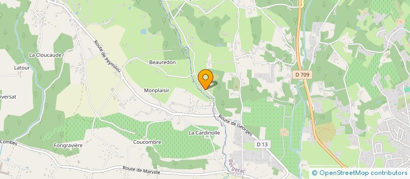 localisation de l'entreprise MONSIEUR XAVIER DELCAYRE  BERGERAC