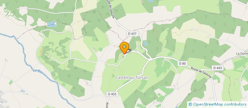 localisation de l'entreprise MONSIEUR XAVIER DELERCE  CASTELNAU-TURSAN