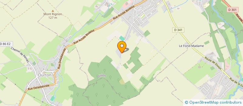 localisation de l'entreprise MONSIEUR XAVIER DELHELLE  DIVION