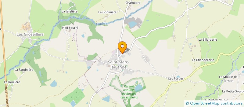 localisation de l'entreprise MONSIEUR XAVIER DELIGNE  SAINT-MARC-LA-LANDE