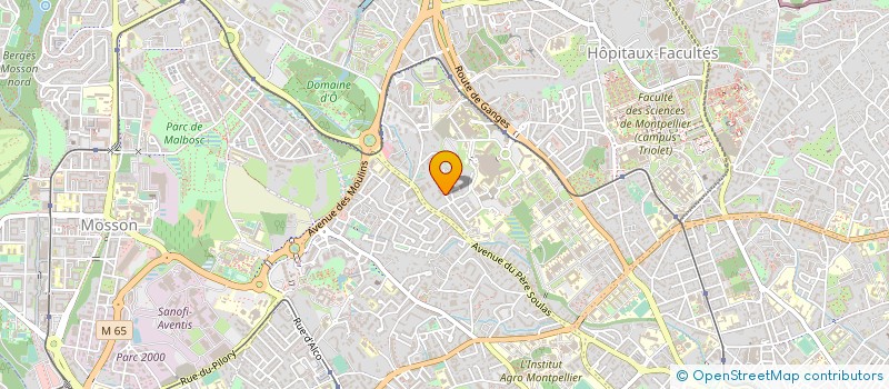 localisation de l'entreprise MONSIEUR XAVIER DELRIEU à MONTPELLIER