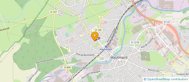 localisation de l'entreprise MONSIEUR XAVIER DEMARET  HAUTMONT