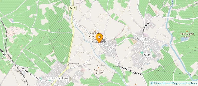 localisation de l'entreprise MONSIEUR XAVIER DEMAS  COULOBRES