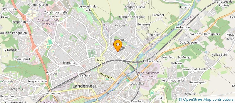 localisation de l'entreprise MONSIEUR XAVIER DEMEULENAERE à LANDERNEAU