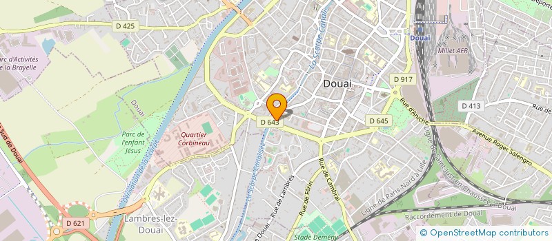 localisation de l'entreprise MONSIEUR XAVIER DENIS à DOUAI