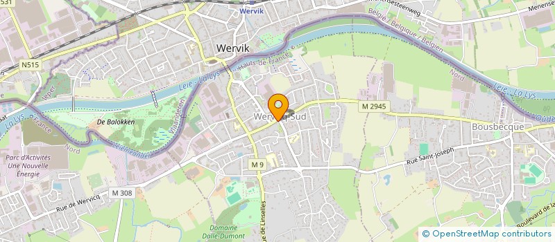 localisation de l'entreprise MONSIEUR XAVIER DENIS  WERVICQ-SUD