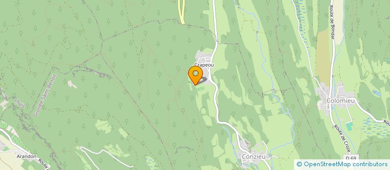 localisation de l'entreprise MONSIEUR XAVIER DEPEUPIERE  CONZIEU