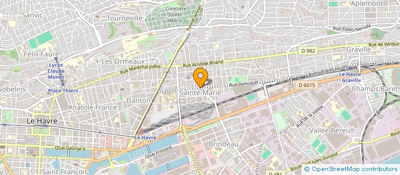 localisation de l'entreprise MONSIEUR XAVIER DESCHAMPS à LE HAVRE