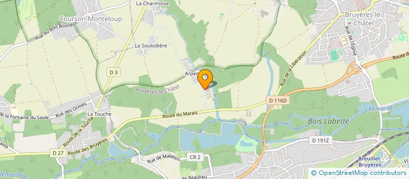 localisation de l'entreprise MONSIEUR XAVIER DESCHAMPS à BRUYERES-LE-CHATEL