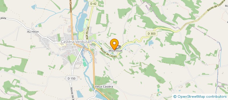 localisation de l'entreprise MONSIEUR XAVIER DESCLAUX  CASTERA-VERDUZAN