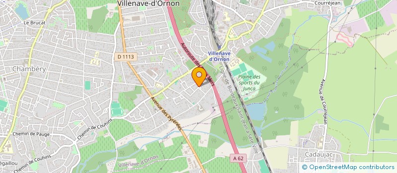 localisation de l'entreprise MONSIEUR XAVIER DESCOMS  VILLENAVE-D'ORNON