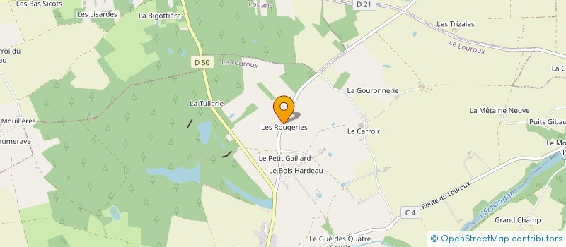 localisation de l'entreprise MONSIEUR XAVIER DESFORGES  LE LOUROUX