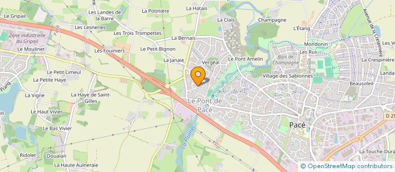 localisation de l'entreprise MONSIEUR XAVIER DESHAYES à PACE