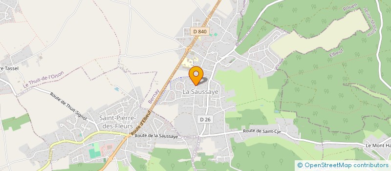 localisation de l'entreprise MONSIEUR XAVIER DESIRAL  LA SAUSSAYE