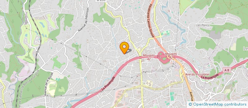 localisation de l'entreprise MONSIEUR XAVIER DESROZIERS  MOUGINS