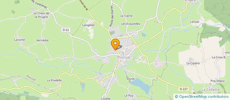 localisation de l'entreprise MONSIEUR XAVIER DESSEAUVE  PIONSAT