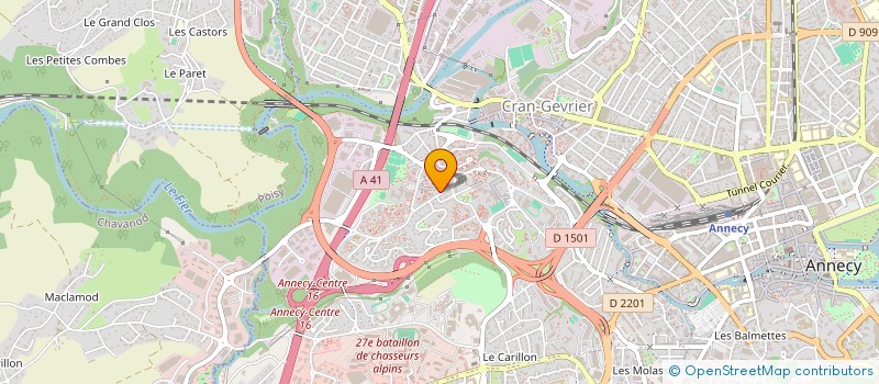 localisation de l'entreprise MONSIEUR XAVIER DESSERS à ANNECY