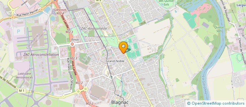 localisation de l'entreprise MONSIEUR XAVIER DEVAUX à BLAGNAC