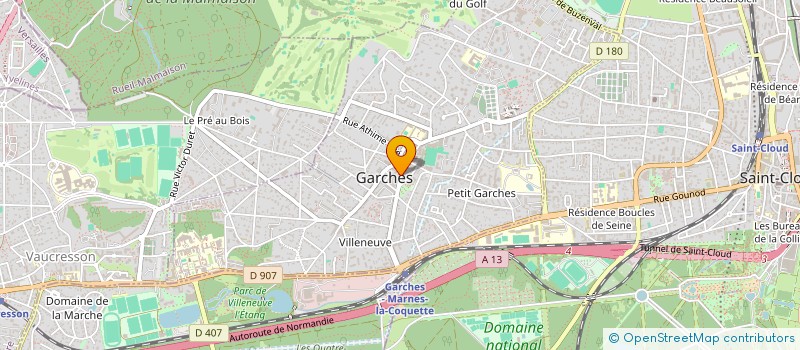 localisation de l'entreprise MONSIEUR XAVIER DEVENDEVILLE à GARCHES