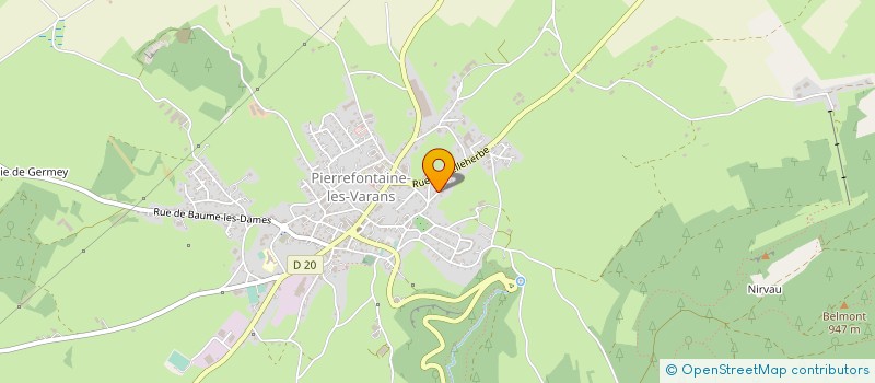 localisation de l'entreprise MONSIEUR XAVIER DEVILLERS à PIERREFONTAINE-LES-VARANS