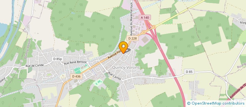 localisation de l'entreprise MONSIEUR XAVIER DEVRIESE  QUINCY-VOISINS