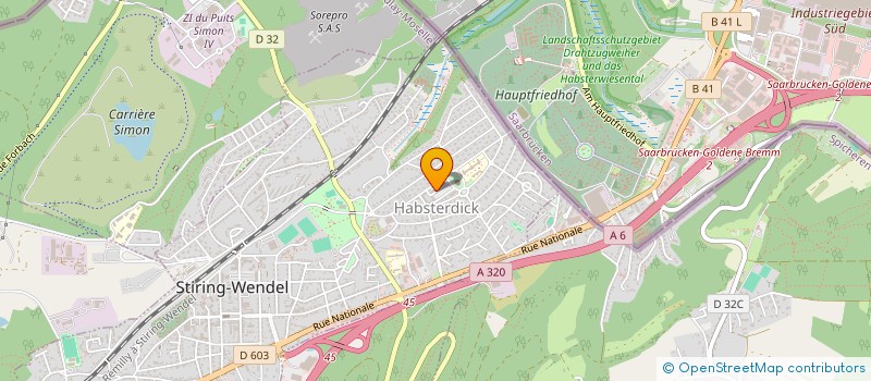 localisation de l'entreprise MONSIEUR XAVIER DINCHER  STIRING-WENDEL