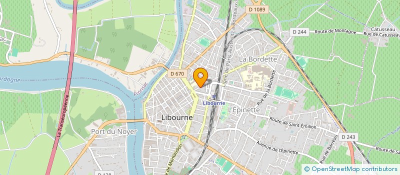 localisation de l'entreprise MONSIEUR XAVIER DOGNETON à LIBOURNE
