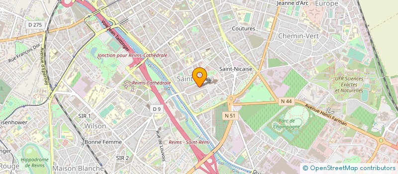 localisation de l'entreprise MONSIEUR XAVIER DOLIZY  REIMS