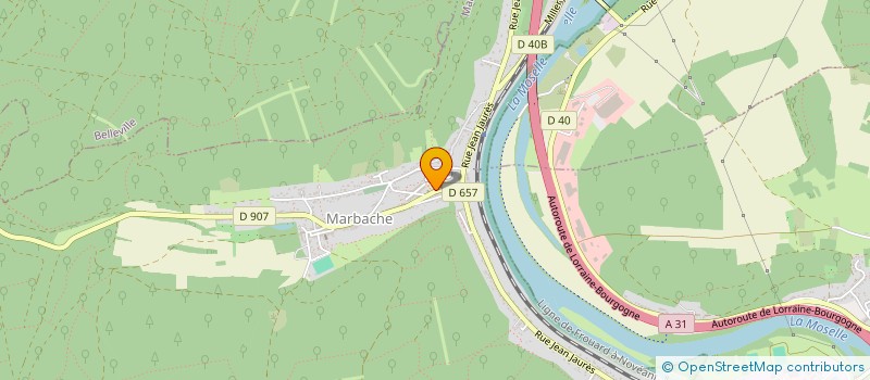 localisation de l'entreprise MONSIEUR XAVIER DOMENICONI  MARBACHE