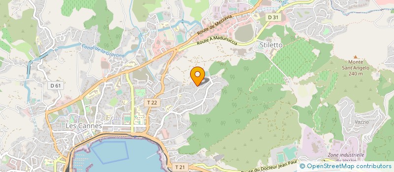 localisation de l'entreprise MONSIEUR XAVIER DOMINGUEZ à AJACCIO