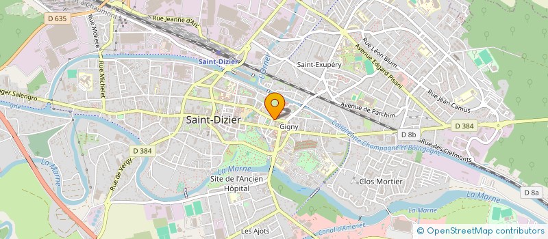 localisation de l'entreprise MONSIEUR XAVIER DORLEANS à SAINT-DIZIER