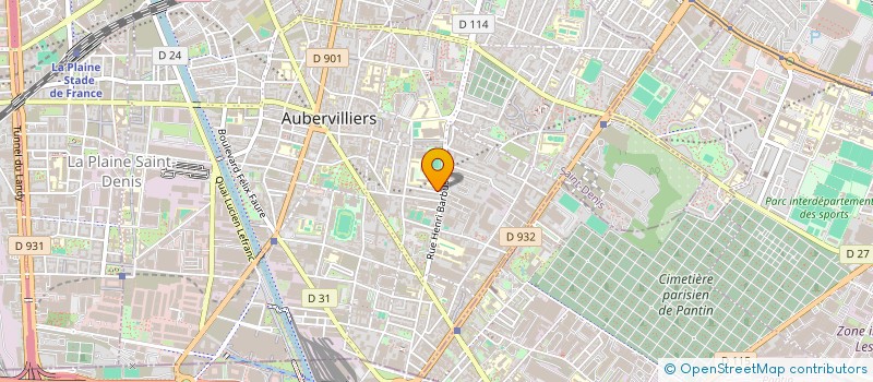 localisation de l'entreprise MONSIEUR XAVIER DOUCET à AUBERVILLIERS