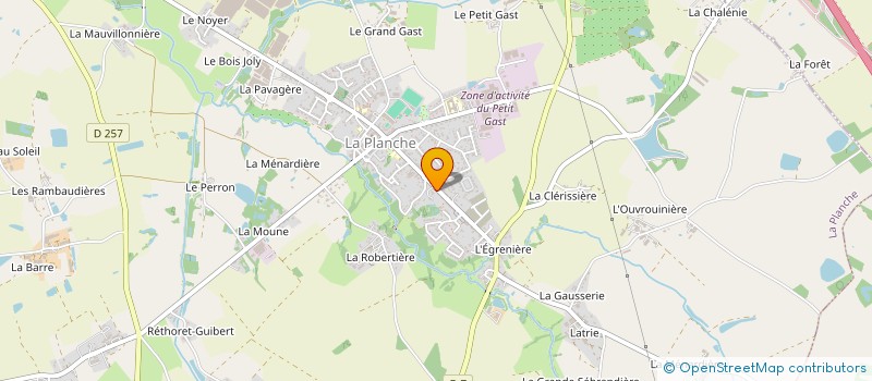 localisation de l'entreprise MONSIEUR XAVIER DOUCHEZ  LA PLANCHE