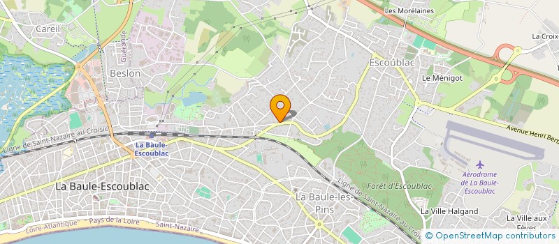 localisation de l'entreprise MONSIEUR XAVIER DOUSSET  LA BAULE-ESCOUBLAC