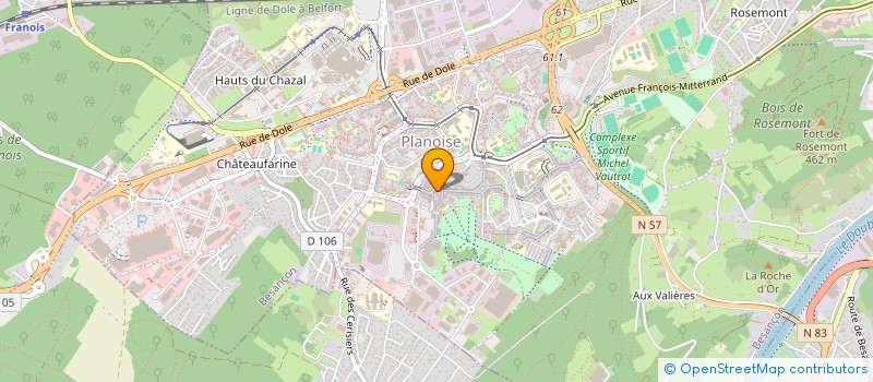 localisation de l'entreprise MONSIEUR XAVIER DREUX  BESANCON