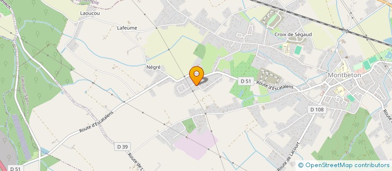 localisation de l'entreprise MONSIEUR XAVIER DROMARD  MONTBETON