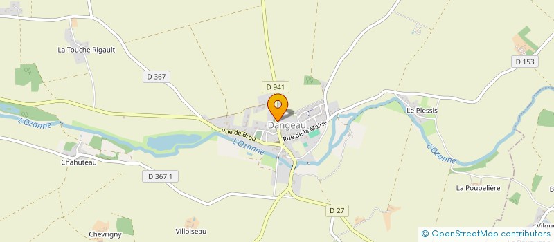 localisation de l'entreprise MONSIEUR XAVIER DROUIN à DANGEAU