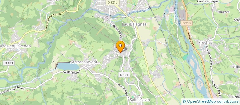 localisation de l'entreprise MONSIEUR XAVIER DU POSET  AGOS-VIDALOS