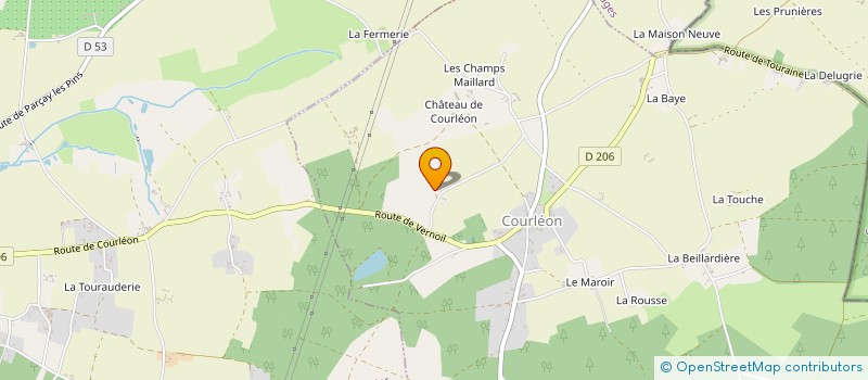 localisation de l'entreprise MONSIEUR XAVIER DU PUY  COURLEON