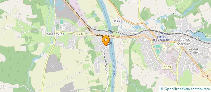 localisation de l'entreprise MONSIEUR XAVIER DUBIN  MAZEROLLES