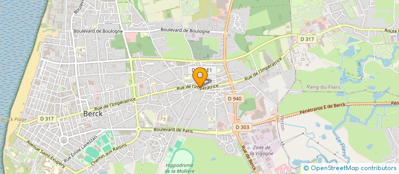 localisation de l'entreprise MONSIEUR XAVIER DUBOIS  BERCK