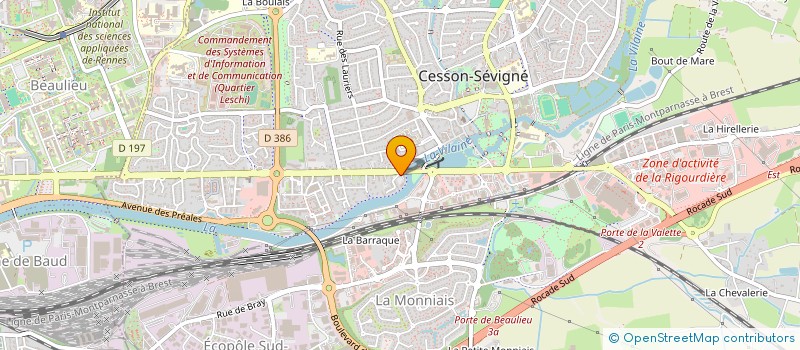 localisation de l'entreprise MONSIEUR XAVIER DUBORD  CESSON-SEVIGNE