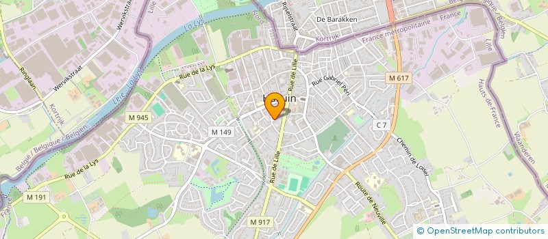 localisation de l'entreprise MONSIEUR XAVIER DUBUS  HALLUIN