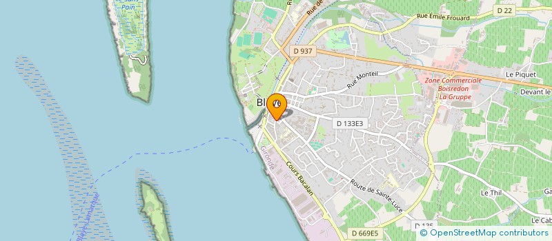 localisation de l'entreprise MONSIEUR XAVIER DUCASSE à BLAYE