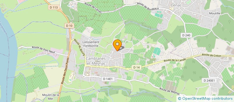 localisation de l'entreprise MONSIEUR XAVIER DUCHESNE  CAMBLANES-ET-MEYNAC