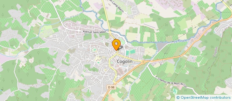 localisation de l'entreprise MONSIEUR XAVIER DUCHET à COGOLIN